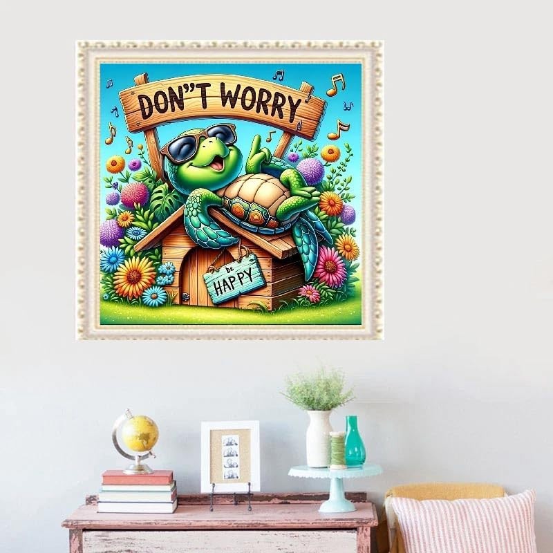 Sea Turtle Diamond Art Painting Kits for Adults, Full Drill Diamond Dots Paintin