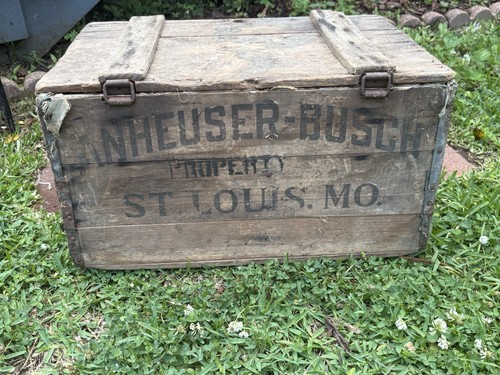 1916- Anheuser Busch 1st POST PROHIBITION CRATE American Breweriana Collectable