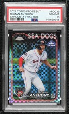 2024 Topps Pro Debut Chrome X-Fractor Roman Anthony #PDC-39 PSA 10 GEM MT 1pr2