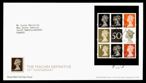 DR WHO 2017 GB FDC MACHIN ANIV QEII S/S M77344