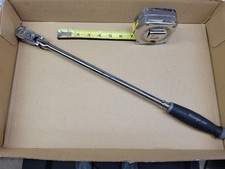 Snap-on 38 Dr Long Black Gray Comfort Grip Handle Flex-head Ratchet No Fhllf80