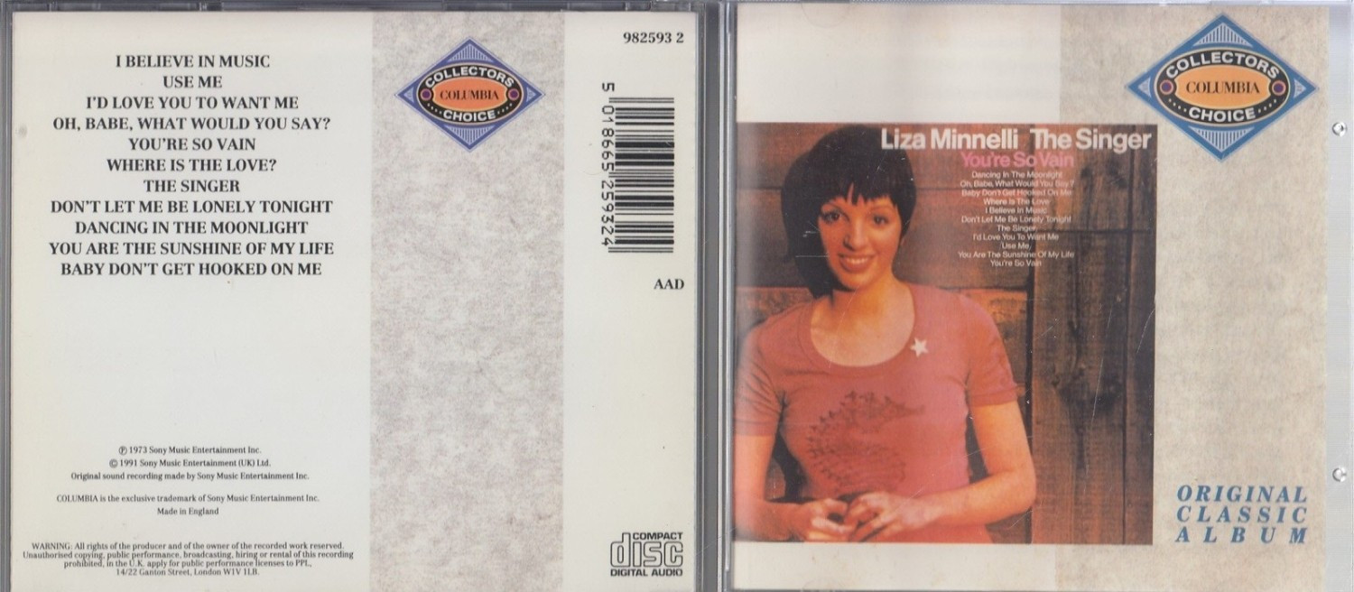 LIZA MINELLI - Liza Minnelli - The Singer CD (N/A) FREE SHIPPING
