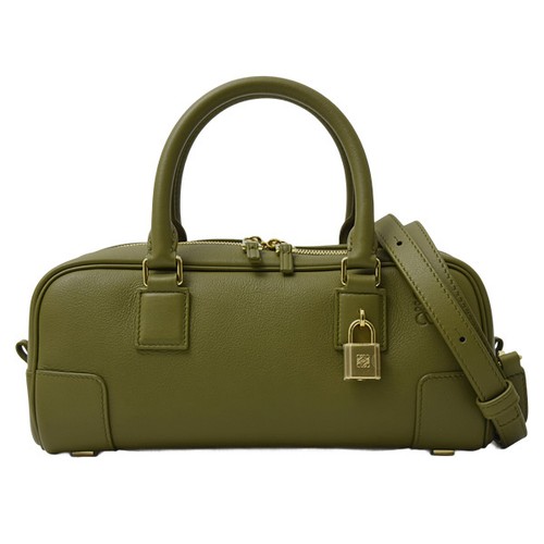 Loewe Amazona 23 Cropped Shoulder Bag Napa Calf Olive A039N23X01 #010