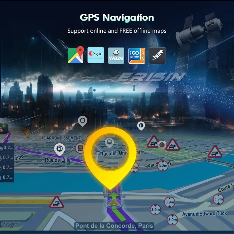 8-Core 64GO Android 16 Autoradio GPS Mercedes ML/GL Class W164 X164 CarPlay DAB+ - Photo 3/4