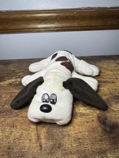 Tonka Pound Puppy Puppies Dog Plush White Brown Spots Vintage 1985
