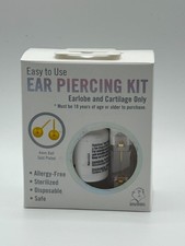 STUDEX EAR PIERCING KIT 4MM GOLD PLATED STAINLESS STEEL BALL