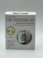 STUDEX EAR PIERCING KIT 4MM GOLD  PLATED  STAINLESS STEEL BALL