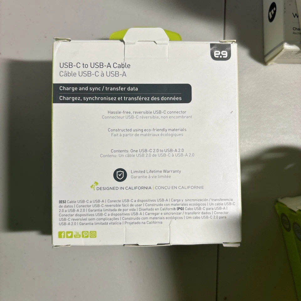 Puregear 6ft. USB-C To USB-A Cable for USB-C Devices - Black Brand New - Image 4 of 4