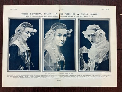 Mrs. John Lavery Lady Lavery Artist Wife E.O. Hoppé E.O. Hoppe Photo Tatler 1917