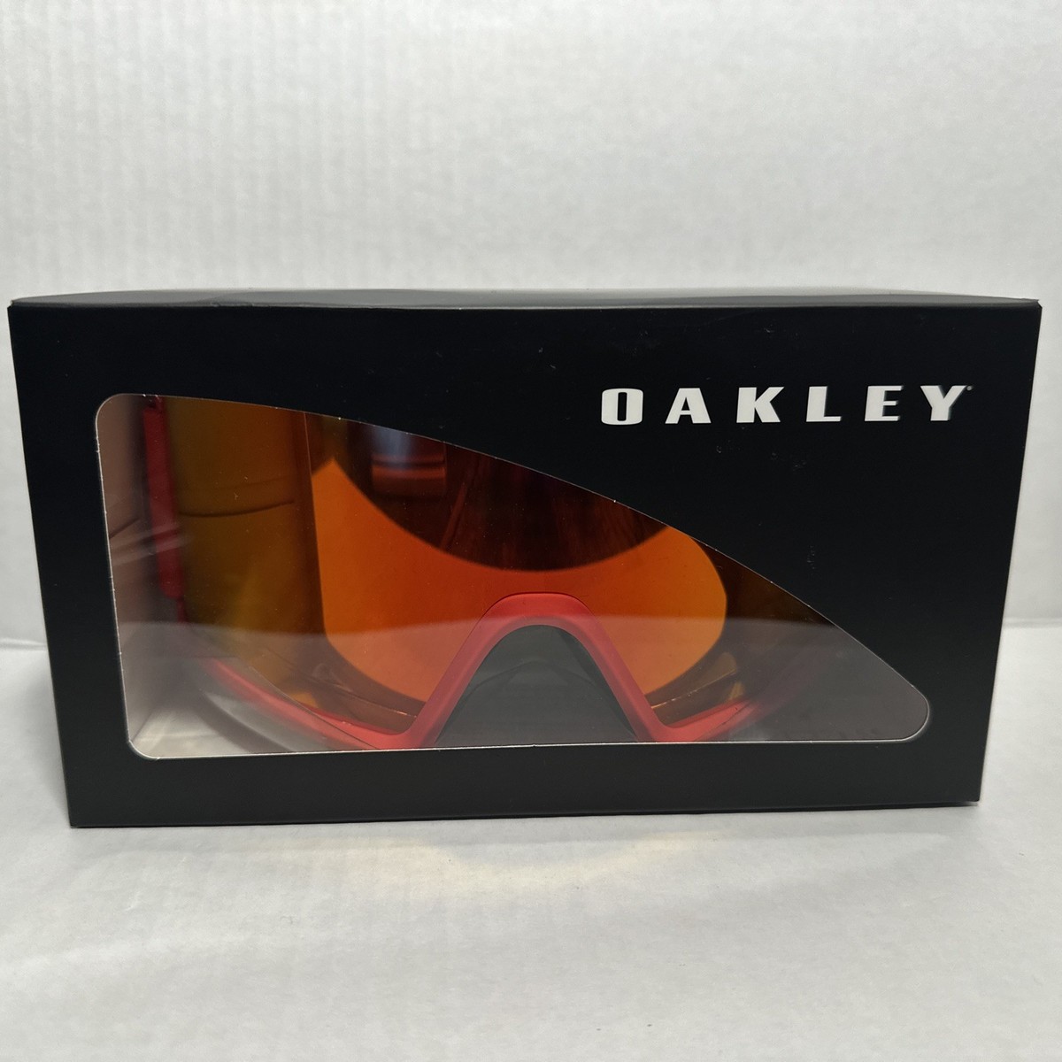 NEW! Oakley Target Line L Snow Goggles Redline Bark Frame (Fire
