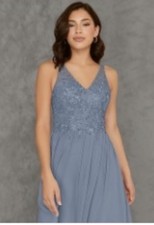 Women’s Formal Dress Size 8 Wedding Guest Aziza Dress Dark Blue NWT