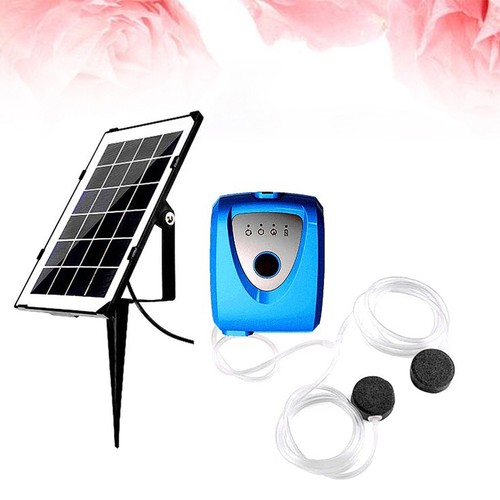 Fish Tank Oxygen Pump Dual Blowhole Solar Power Aquarium Pump - Picture 11 of 11