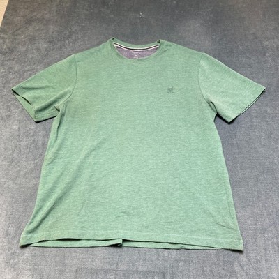 Chaps T-Shirt Mens 2XL Heather Green Embroidered Logo Everyday Wear Casual Tee