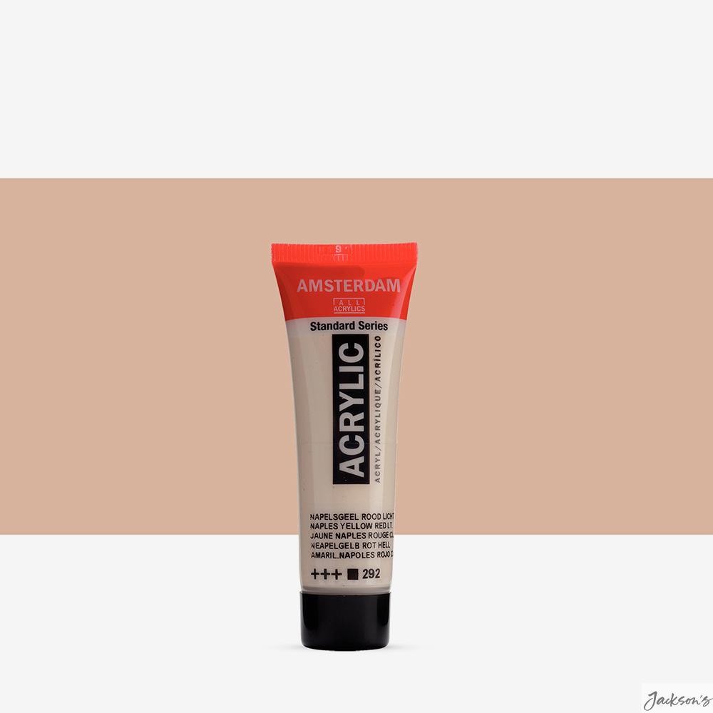 Royal Talens Amsterdam Standard Acrylic Paint Tube 20ml Naples Yellow Red Light