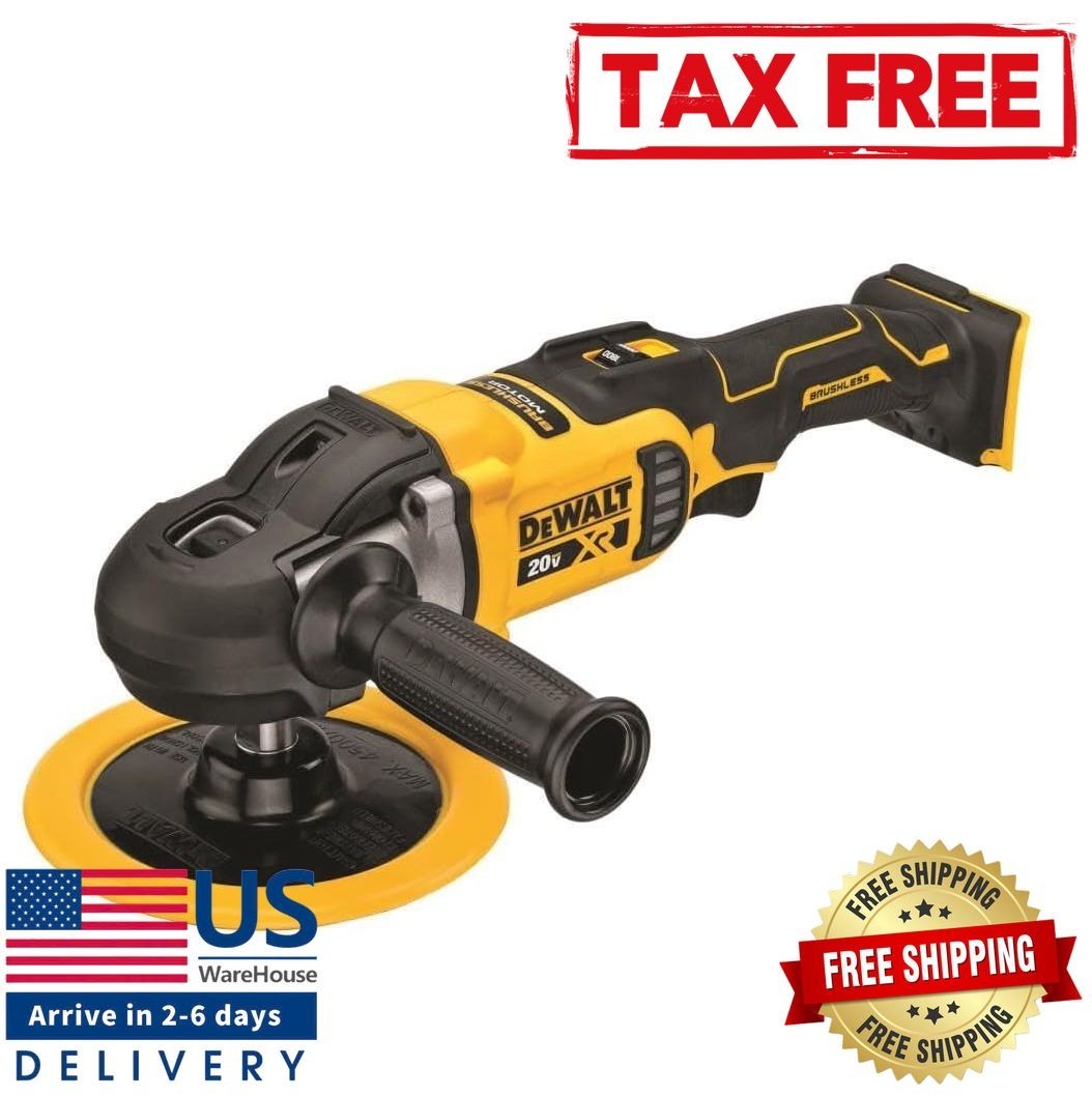 DEWALT DCM849B 20V MAX* XR Cordless Polisher Rotary Variable Speed Tool Only