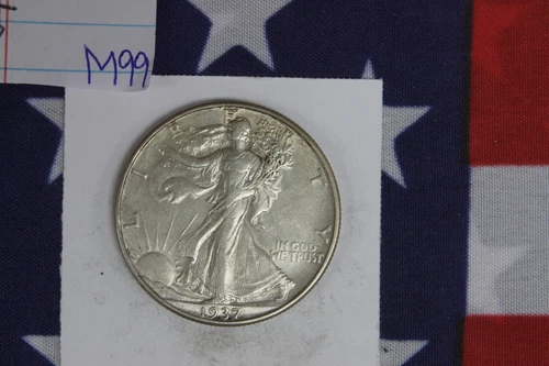 1937-D Walking Liberty Half Dollar - Extra Fine Condition (M99)