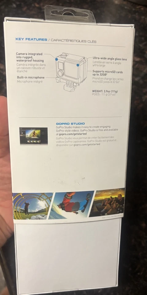 GoPro HERO Action Camcorder 1080p30 FPS - HWBL1 CHDHA-301 NEW SEALED - Image 4 of 4