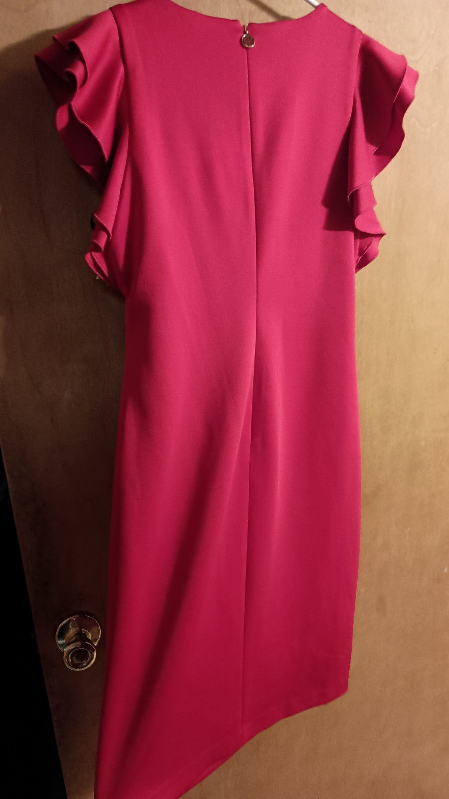 Women's Tommy Hilfiger Red Dress Size 10 NWT Flutter Sleave thumbnail 5