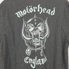 Roark x Motorhead Lemmy Mens Medium Bless Up Trail Running Button Shirt Black