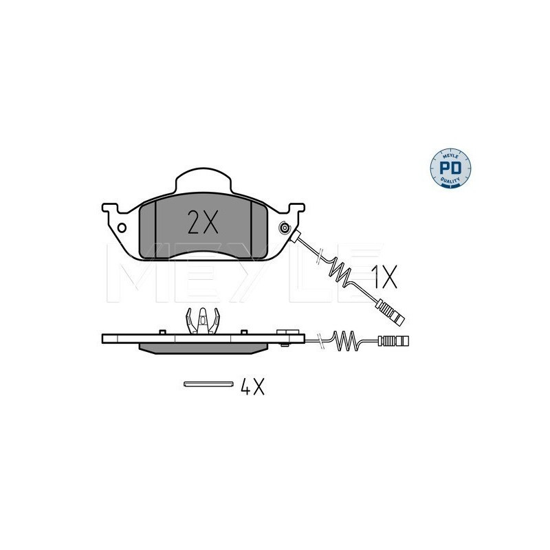 MEYLE 025 231 9317/PD Brake Pads Set Front for Mercedes M