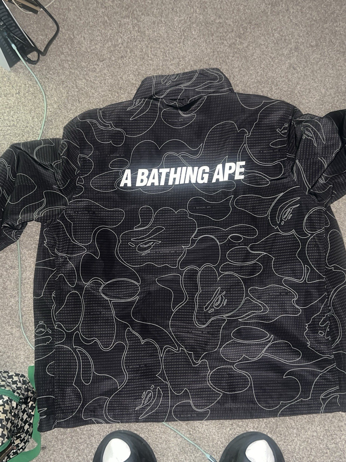 A Bathing Ape Text Code Jacket Size L - image 2