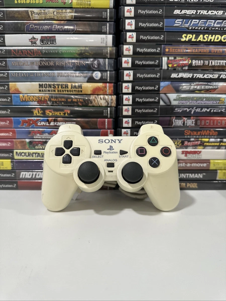 White Wired Controllers for Sony PlayStation 2 for sale | eBay