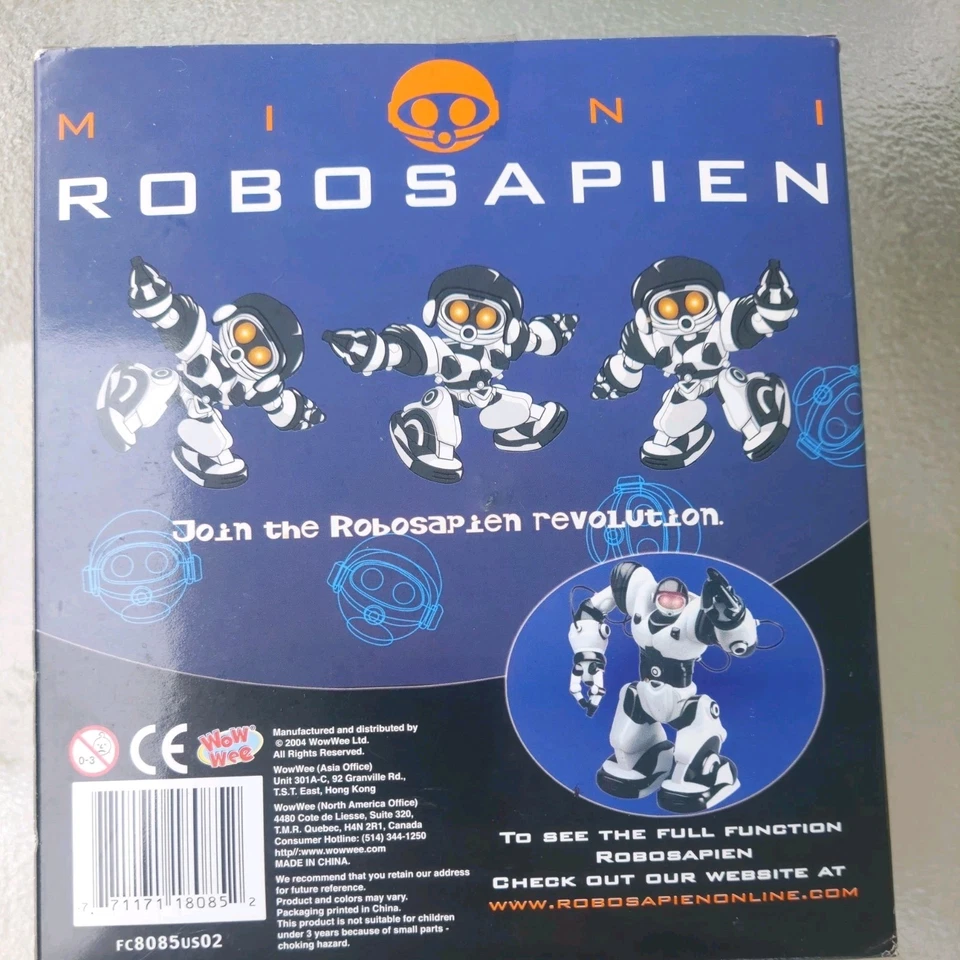 Wowwee ROBOTICS MINI ROBOSAPIEN 2004 New in Box - Image 2 of 4
