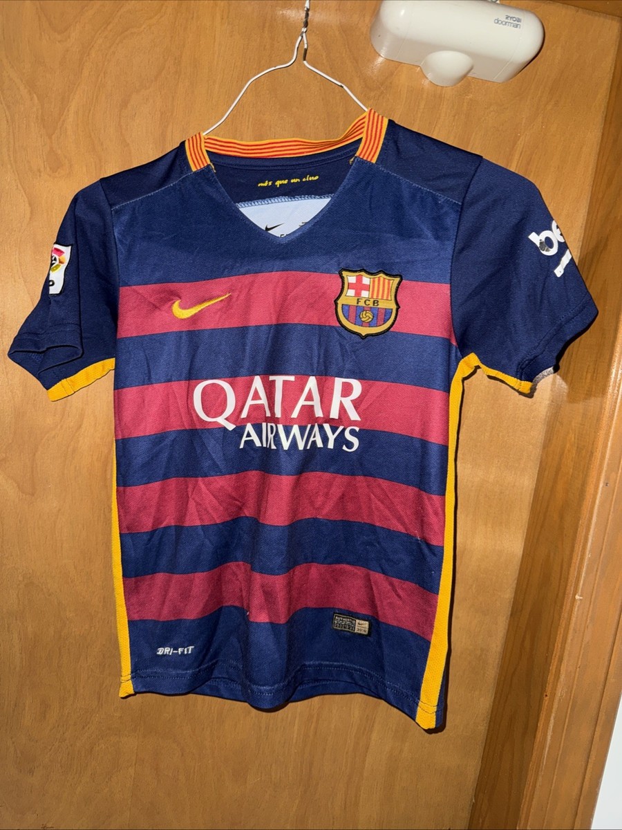 Nike Barcelona FC 2015 YOUTH 24 #10 LIONEL MESSI JERSEY (B87) | eBay