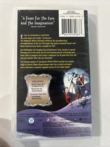 The Nightmare Before Christmas (Sony PSP UMD Video) Selten Horror - Bild 2 von 3