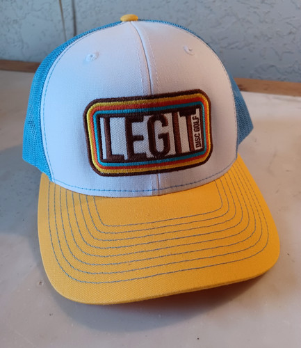 Legit Disc Golf Trucker Hat Snapback Retro Color Mesh Embroidered Cap