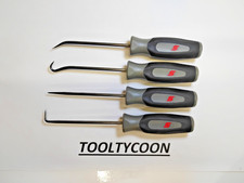 Snap-on Tools Usa New 4pc Dark Titanium Soft Grip Miniature Pick Set Sgasa204cdt Snap-on Tools Usa New 4pc Dark Titanium Soft Grip Miniature Pick Set Sgasa204cdt