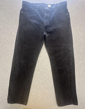 Vintage Levis 505 Jeans Mens 40x30 Black Regular Fit Straight Leg Made USA 90s