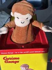 Schylling Curious George Pop Goes the Weasel Musical Jack in the Box Metal Toy