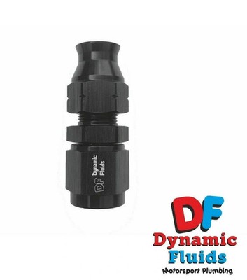 (AN6) -6 gerade Innengewinde 5/16'' (8mm) Hardline / Rohr Klemmverschraubung SCHWARZ
