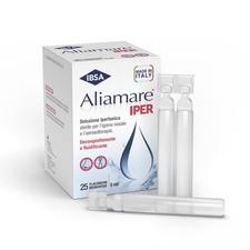 Ibsa Aliamare Iper – 25 flaconcini monodose | Soluzione ipertonica (3%) di acqua