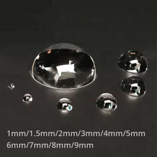 K9 Optical Glass 1/2/4/5/8/9mm Hemispherical Lens Half Ball Plano Convex Lenses