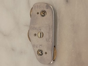 Vintage Rawlings Umpire Baseball Counter Ball Strike Out Stainless Clicker USA