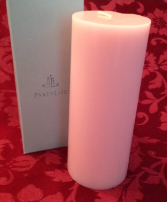 PartyLite STRAWBERRY RHUBARB 3 x 7 Pillar Candle C37272 New Fruit Pink Retired