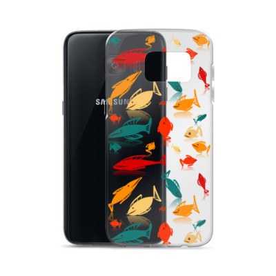 Samsung S6, S7, S8, S8+, S9, S9+, S10, S10+, MultiColor Fish Mania Case