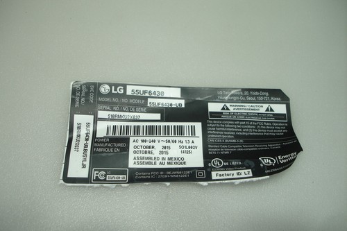 LG 60Pin Ribbon Cables (6.5inch L) TC(6871-3851F) to Panel for 55UF6430-UB - Picture 4 of 4