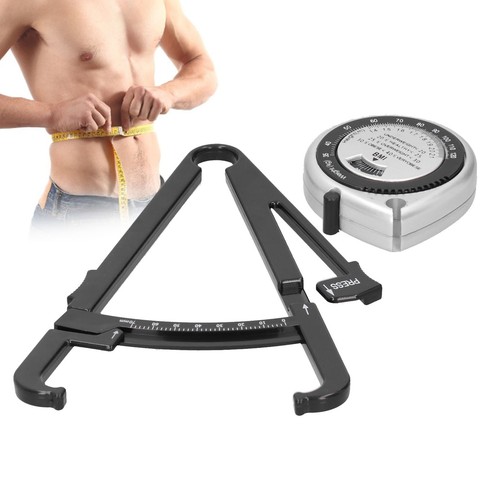 Body Fat Caliper BMI Measuring Tape Skinfold Calipers Körperfettmessband Set - Bild 4 von 12
