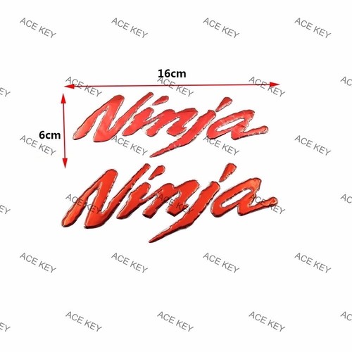 3D Emblem Decal Sticker Tank Side For Kawasaki Ninja 650R Z1000 ZZR 250 400 600 - Bild 5 von 15