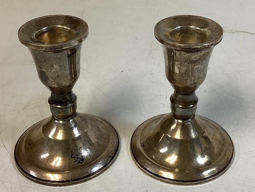 Vintage Uchin Creation Sterling weighted Candlesticks - Picture 10 of 10