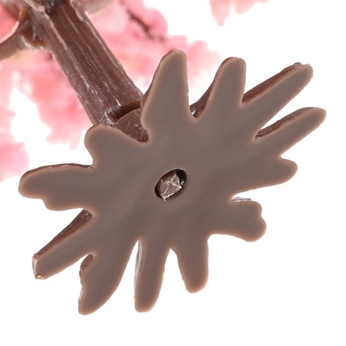 10pc 8cm Pink Miniature Flower Tree Model Train Architecture Cherry Blossom Tree - Picture 8 of 13