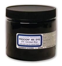 Cerulean Blue Tie Dye Powder - Procion Mx Dye: Vibrant 8 Oz Fiber Reactive Dye f