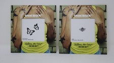 INKBOX Temporary Tattoo Water Resistant Lasts 1-2 Weeks Butterfly  s and Bebo