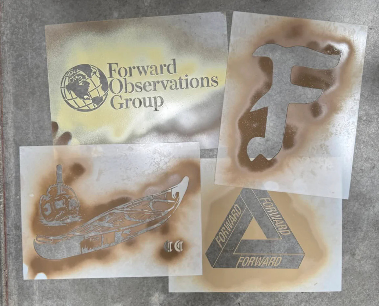その他 Forward Observations Group Stencil Pack FORWARD OBSERVATIONS GROUP STENCILS 4-PACK FOG CORPORATE