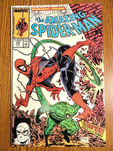 Amazing Spider-man #318 Todd McFarlane Cover VF- Scorpion 1st Print Marvel MCU