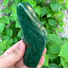429g Beautiful Green Nephrite Jade Free Form, Nephrite Jade Stone