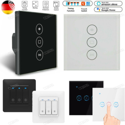 Smart WIFI Rolladenschalter Touch Jalousieschalter Vorhang Schalter Alexa TUYA